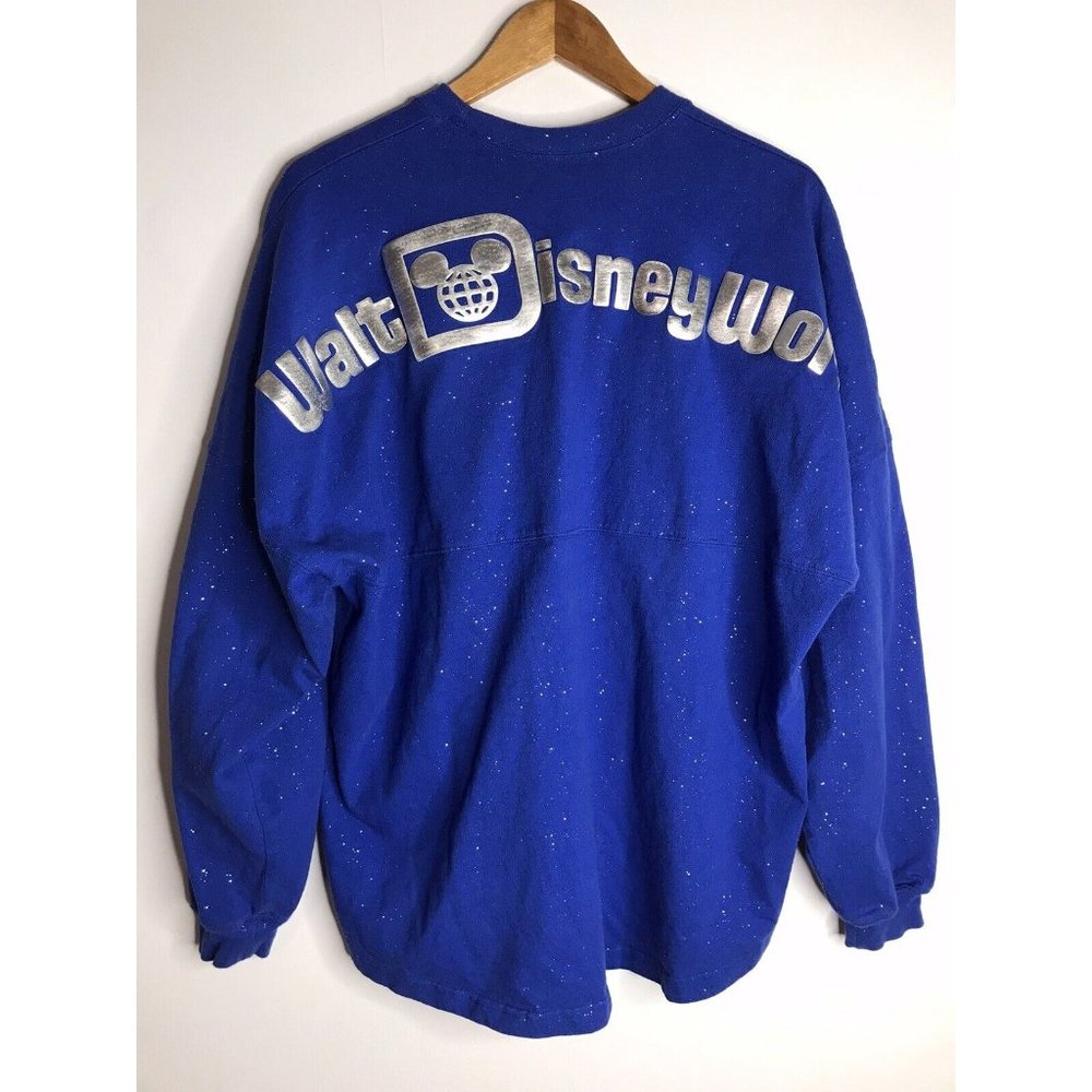 Walt Disney World Blue Sparkle Glitter Spirit Jersey Size XL - Picture 11 of 12